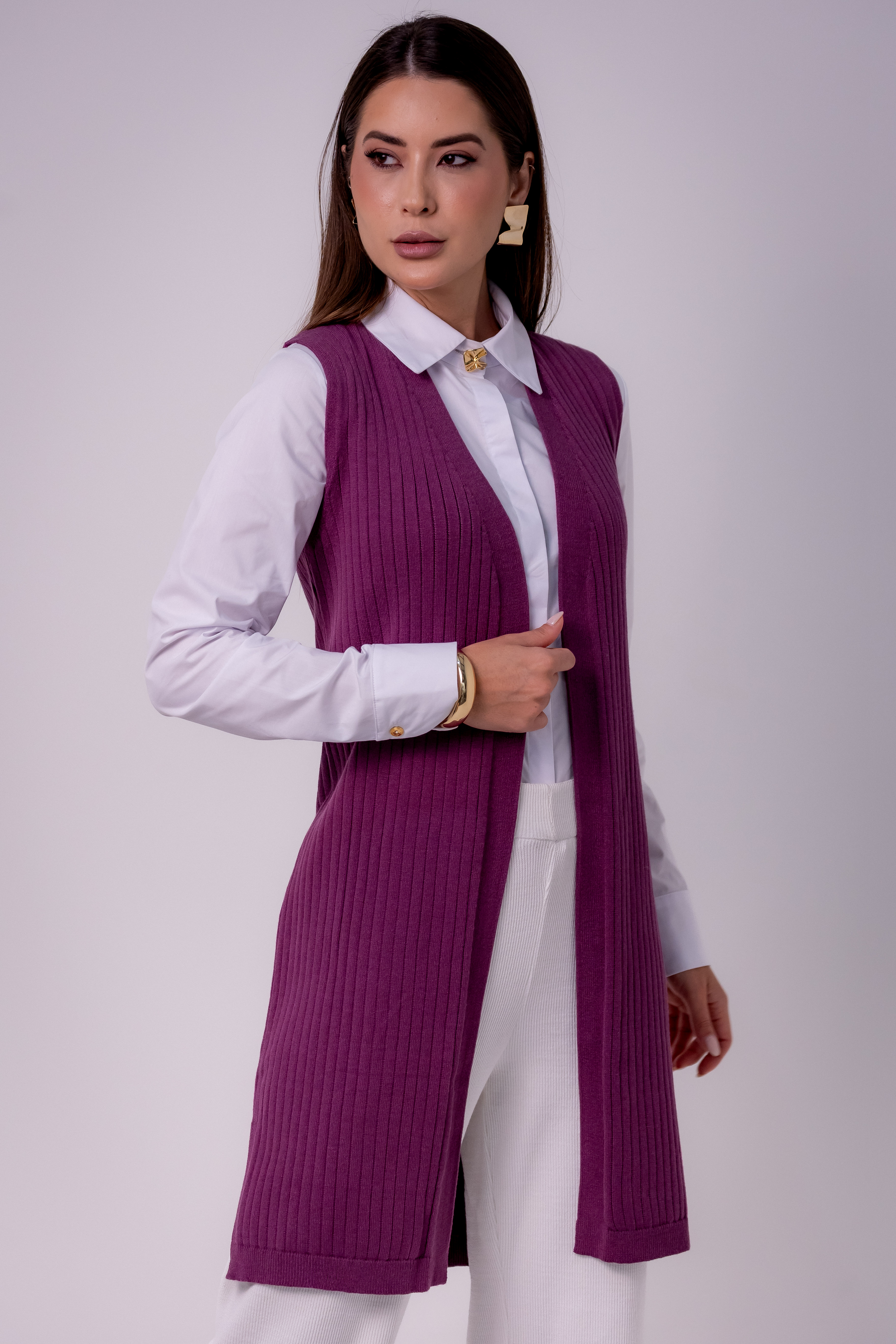 COLETE LONGO CANELADO